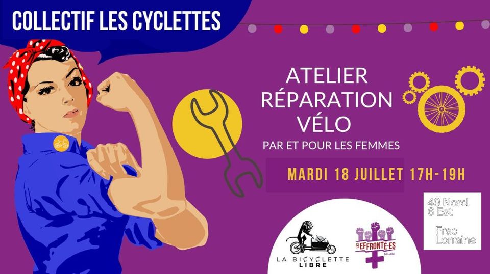 Atelier des Cyclettes : réparation de vélo réservé aux femmes