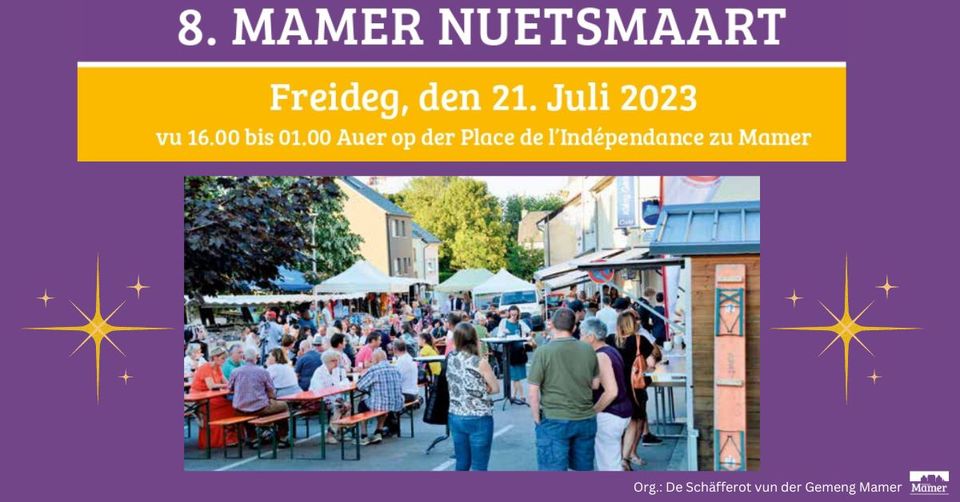 8th edition of the Mamer night market
