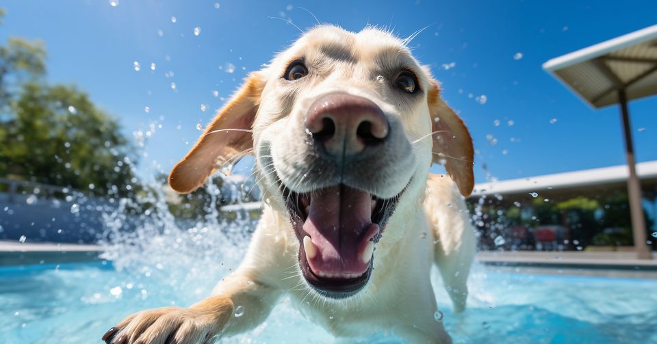 Journée de baignade pour chiens