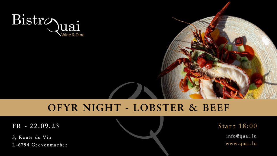 Ofyr BBQ Night - Lobster & Beef