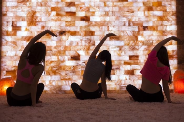 Yoga in the salt cave