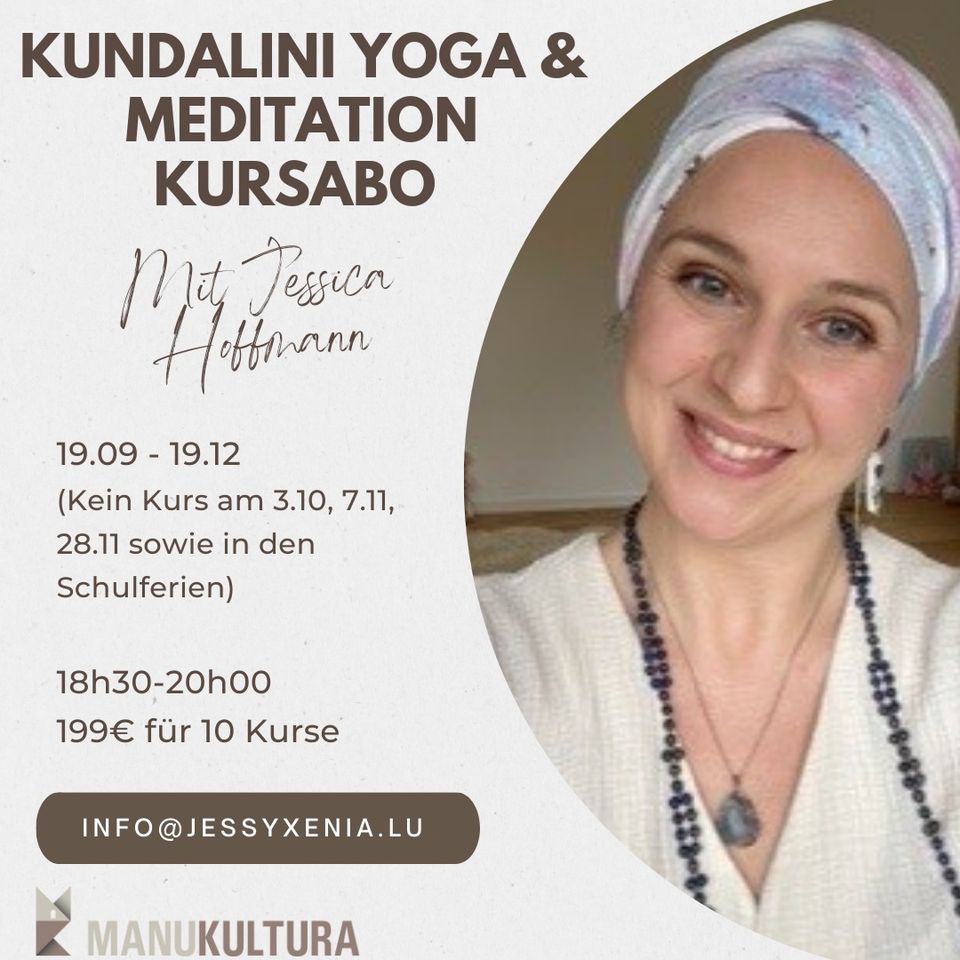 Kundalini yoga & Meditation Kursabo - Mit Jessica Hoffman