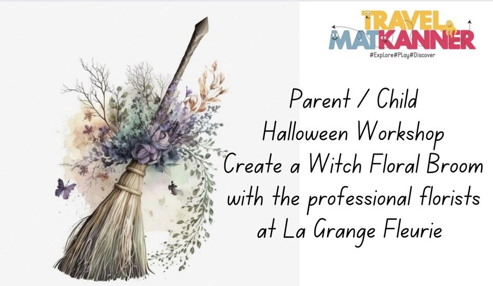 Parent/Child Halloween Floral Witch’s Broom Workshop
