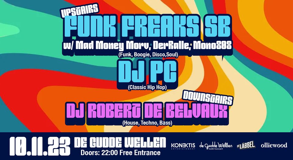 Funkfreaks Saarbrücken (Funk, Boogie, Disco & Soul) w/ Mad Money Morv, DerRalle & Mono 808