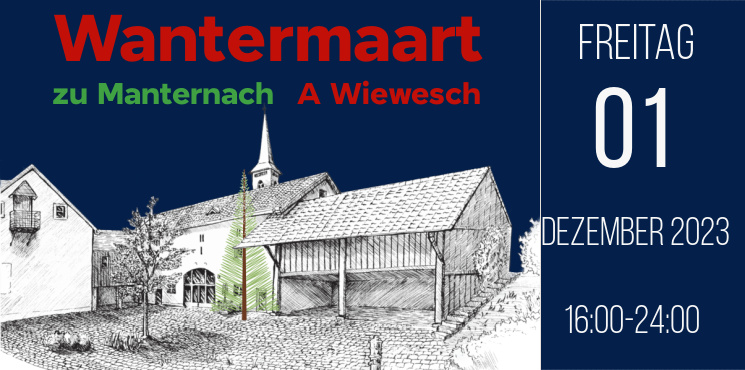 Marché d'hiver à Manternach et Wiewesch
