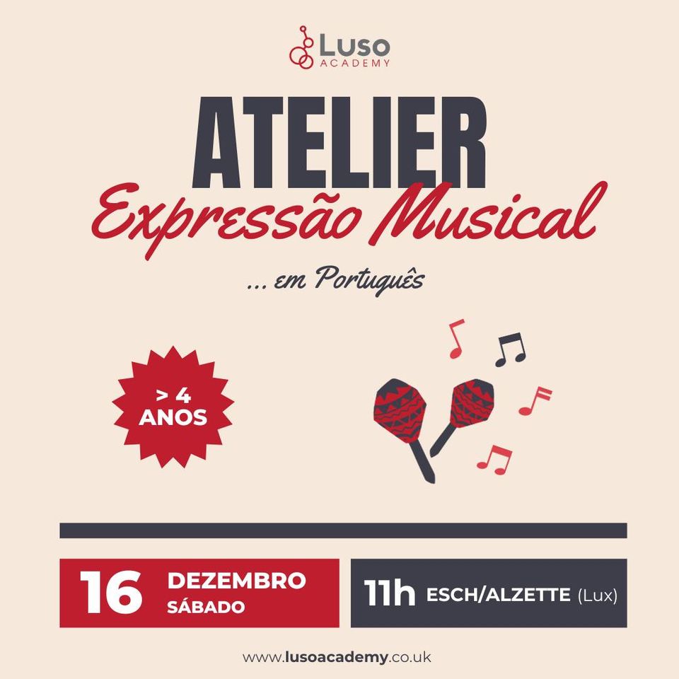 Musical expression workshop in Portuguese