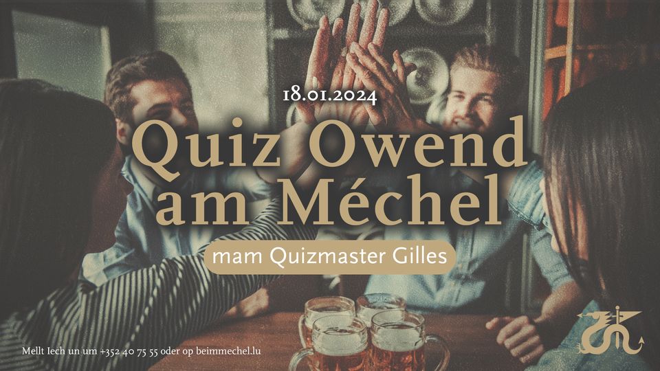 Quiz evening with Gilles