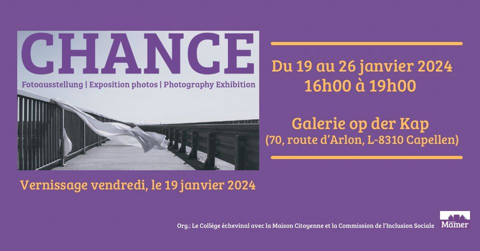 Exposition photos «chance»