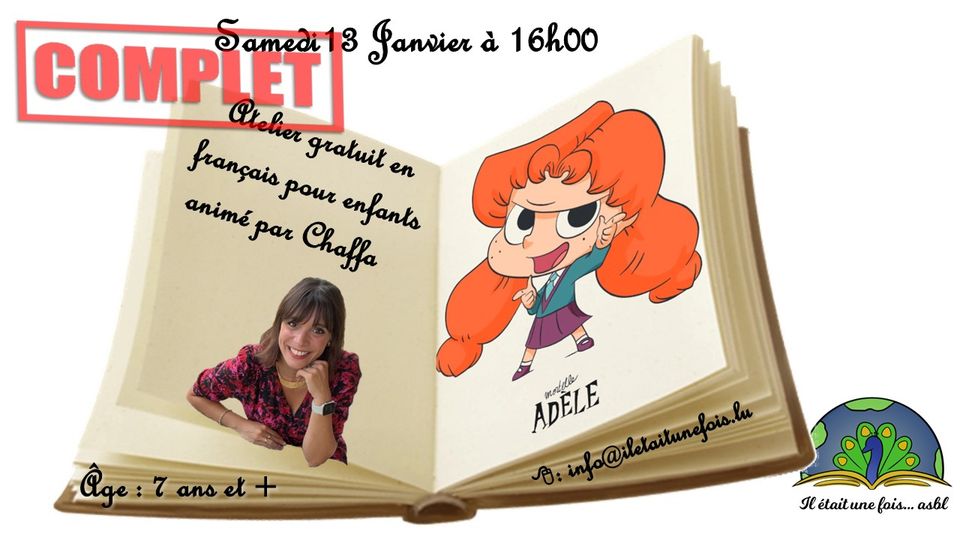 Free interactive reading workshop in French for children