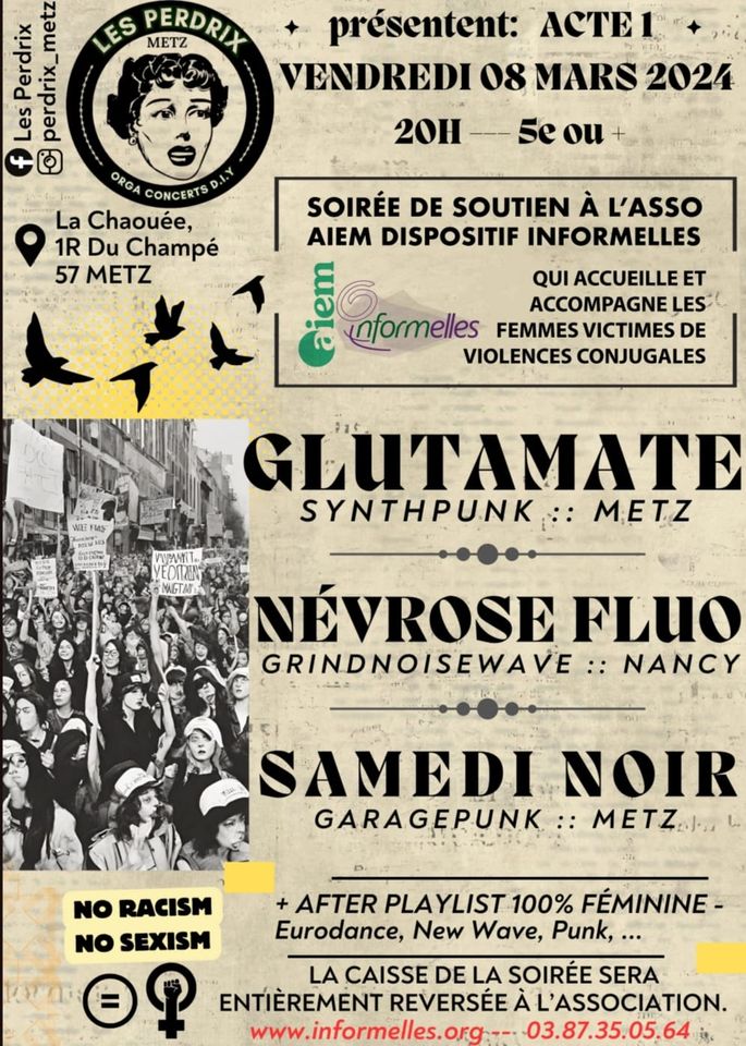 Perdrix#1: Glutamate/Névrose Fluo/Samedi Noir