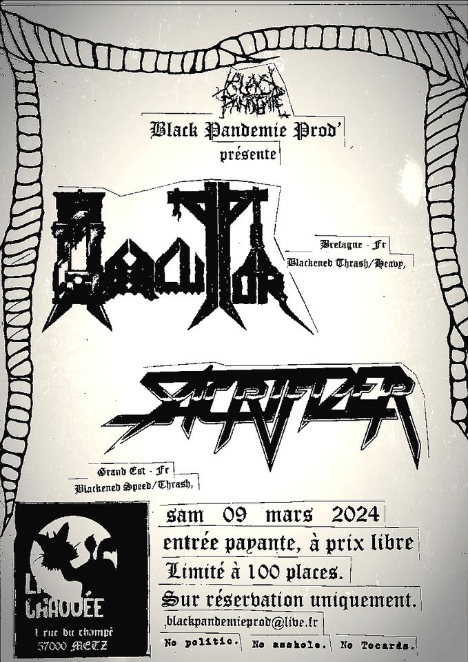 Hexecutor + sacrifizer - Blackened Speed/Thrash/Heavy Metal Attack over Metz