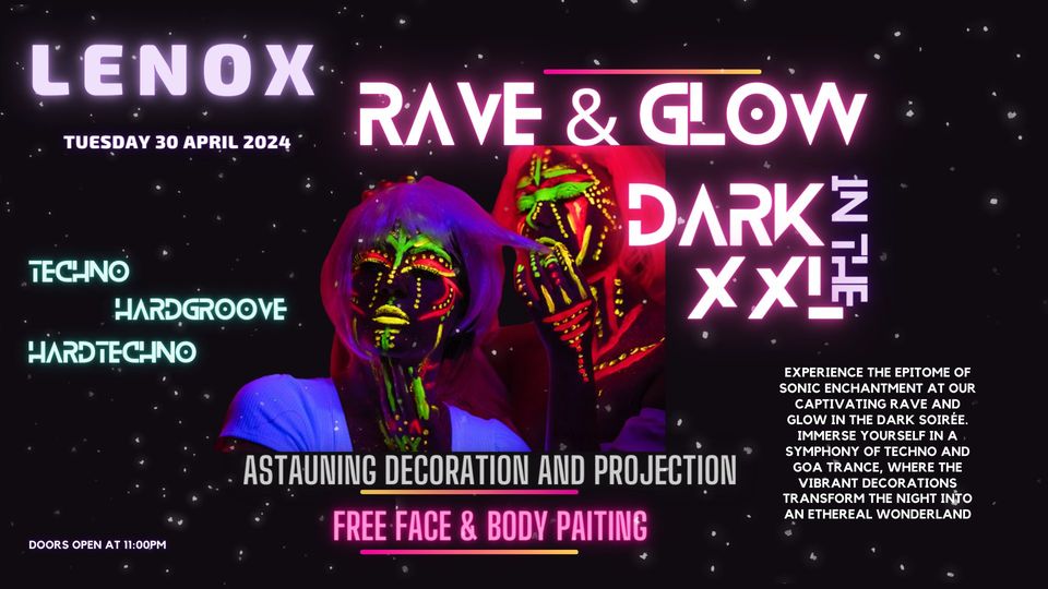 Rave Glow in the Dark XXL - Techno-Hardtechno-Hardgroove