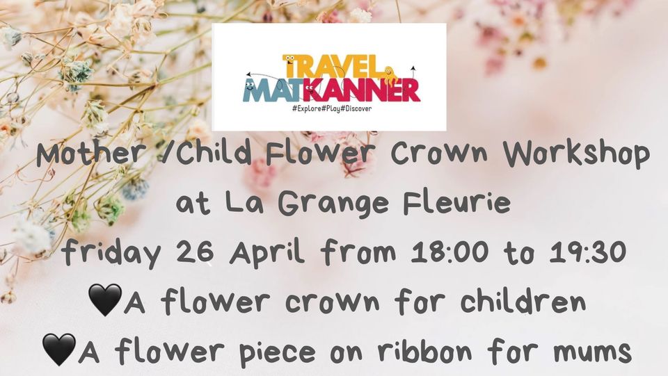 Atelier couronne de fleurs Mère/Enfant