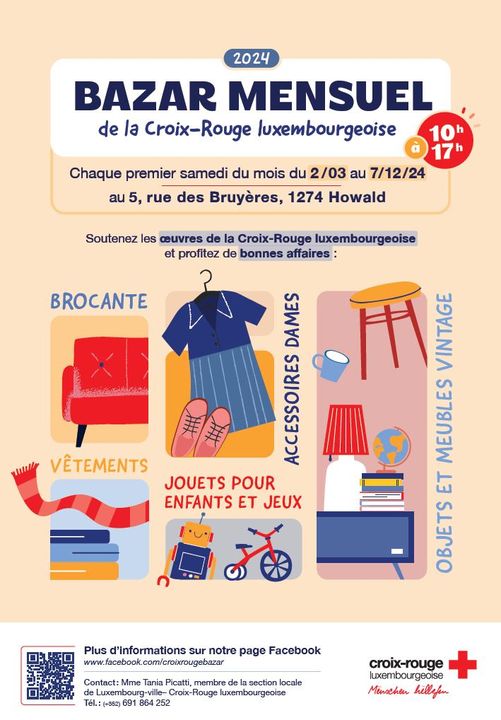 Luxembourg Red Cross Monthly Bazaar