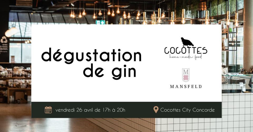 Gin tasting - Cocottes City Concorde