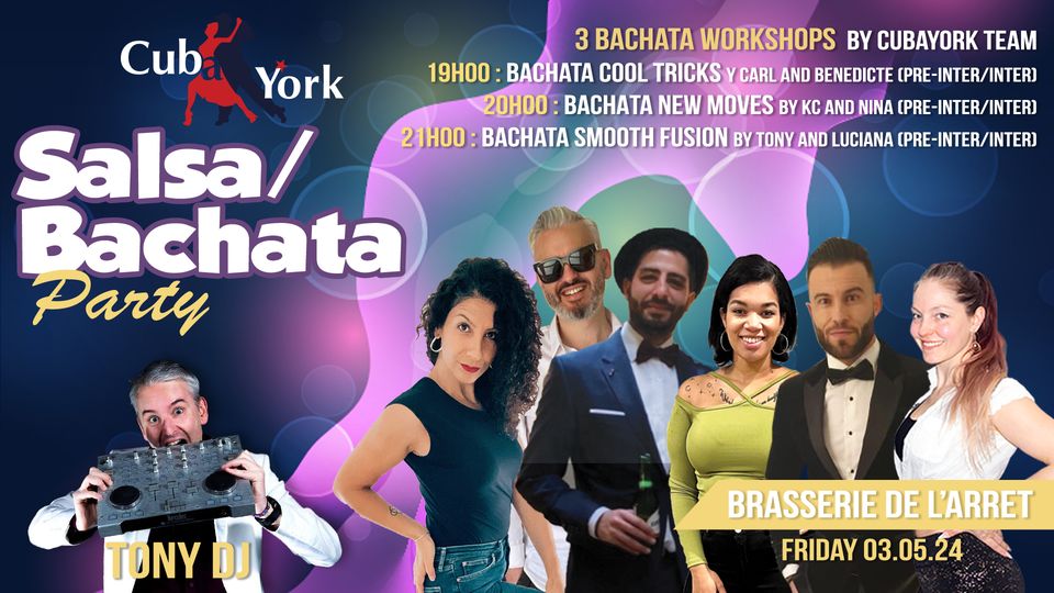 Friday Bachata-Salsa Party with TonyDJ