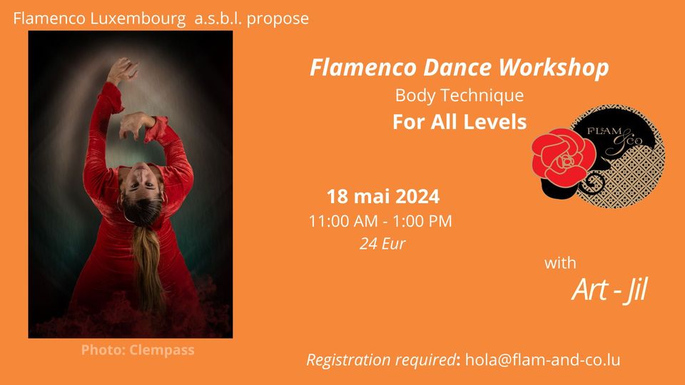 Atelier danse Flamenco - Technique du corps ; Tous niveaux