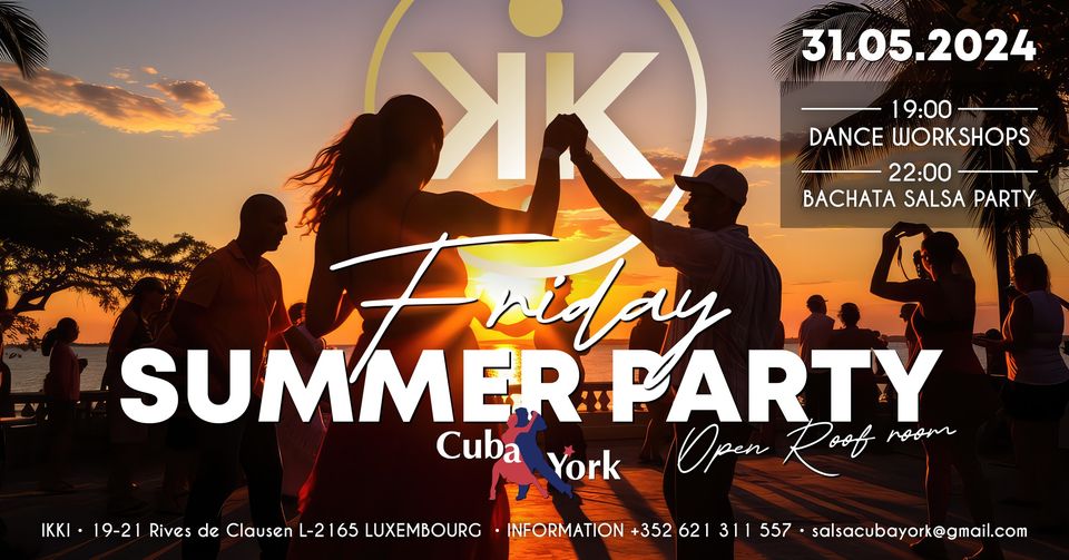Friday summer party -  Dance workshops and Bachata Salsa Party