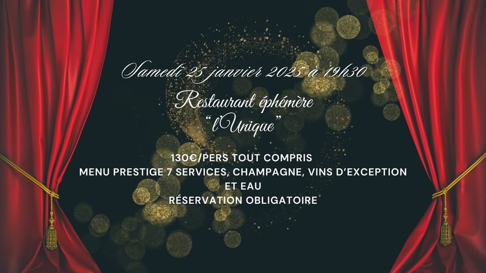 Prestige Pop-up Restaurant L'Unique