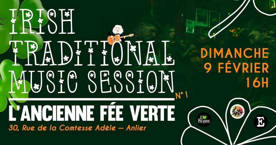 Session de musique traditionnelle irlandaise n°1