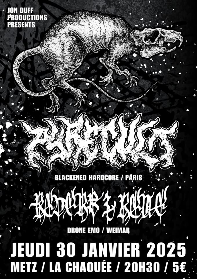 Pyrecult (Blackened Hardcore/Paris) + Rêverb & Reue (experimental/Metz)