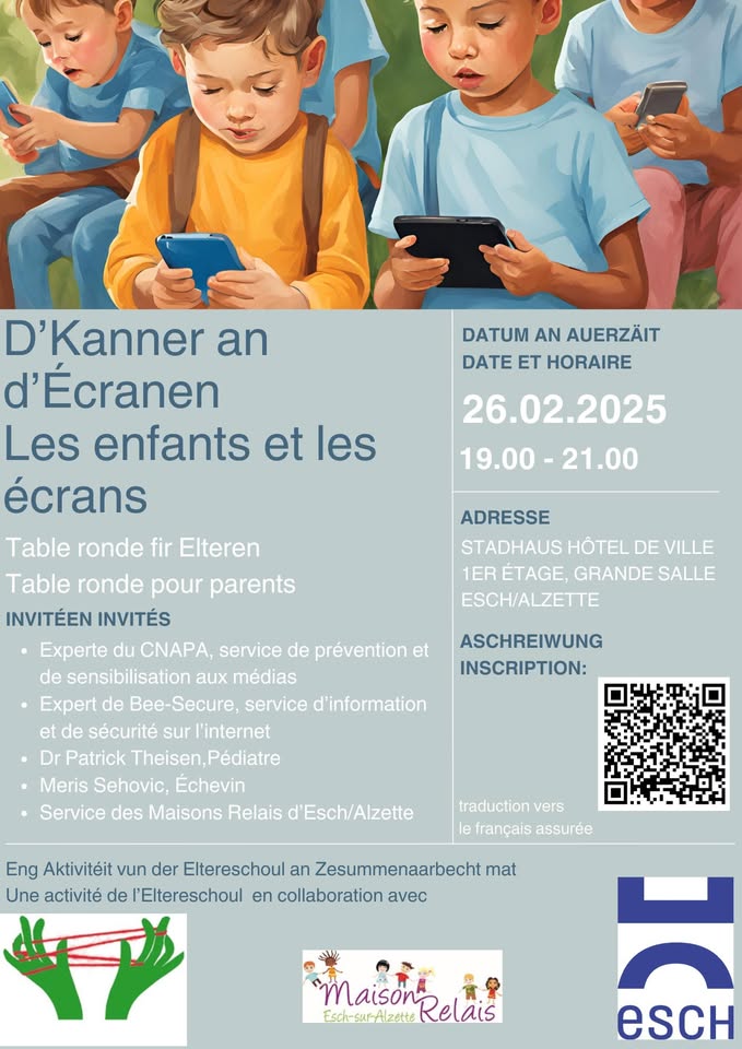 Children and Screens: Round Table for Parents