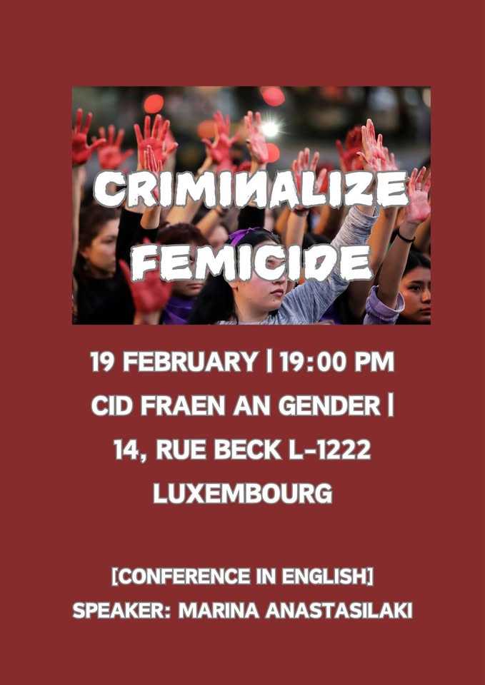 Criminaliser le Féminicide