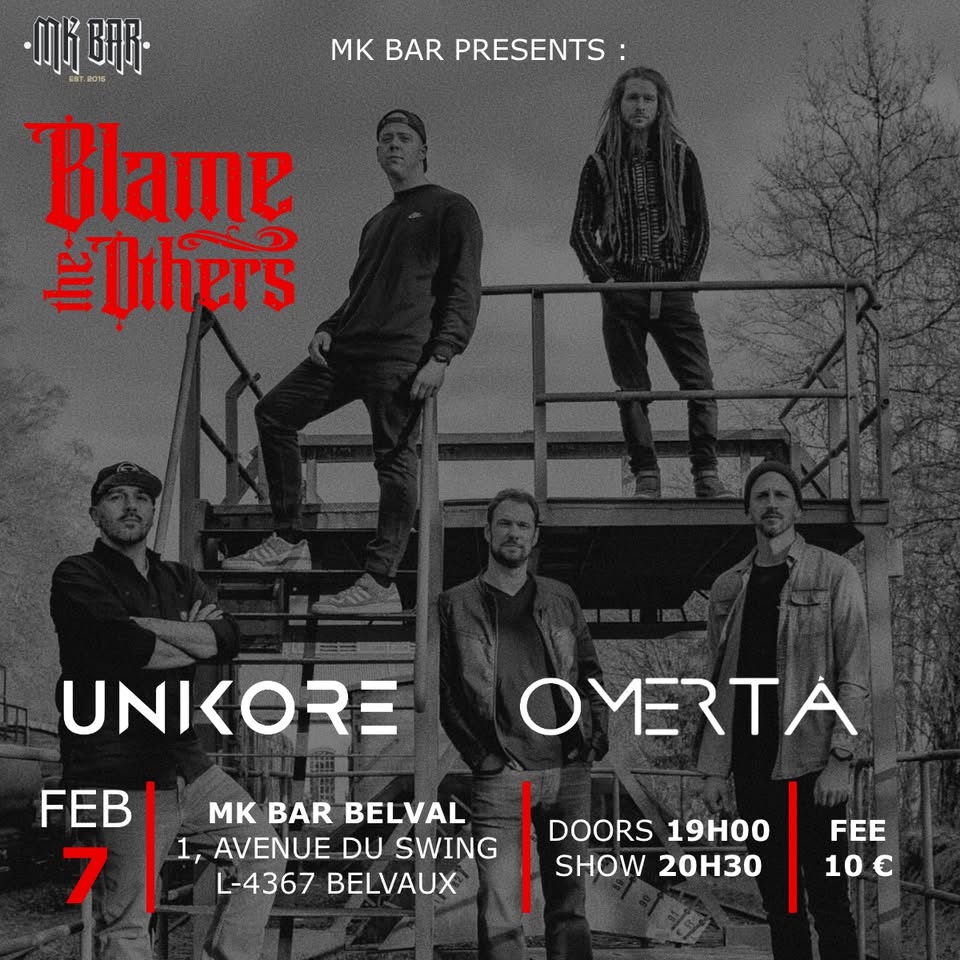 Blame the Others - Omerta - Unikore - Concert de Metal Live