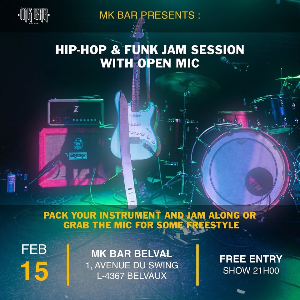 Session de jam Hip-Hop & Funk avec Open Mic