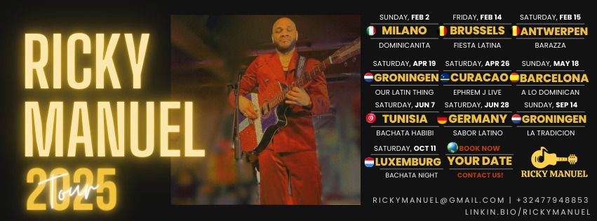 100% White Bachataday / Concert exclusif Ricky Manuel / WS artistes internationaux / 2 salles / food