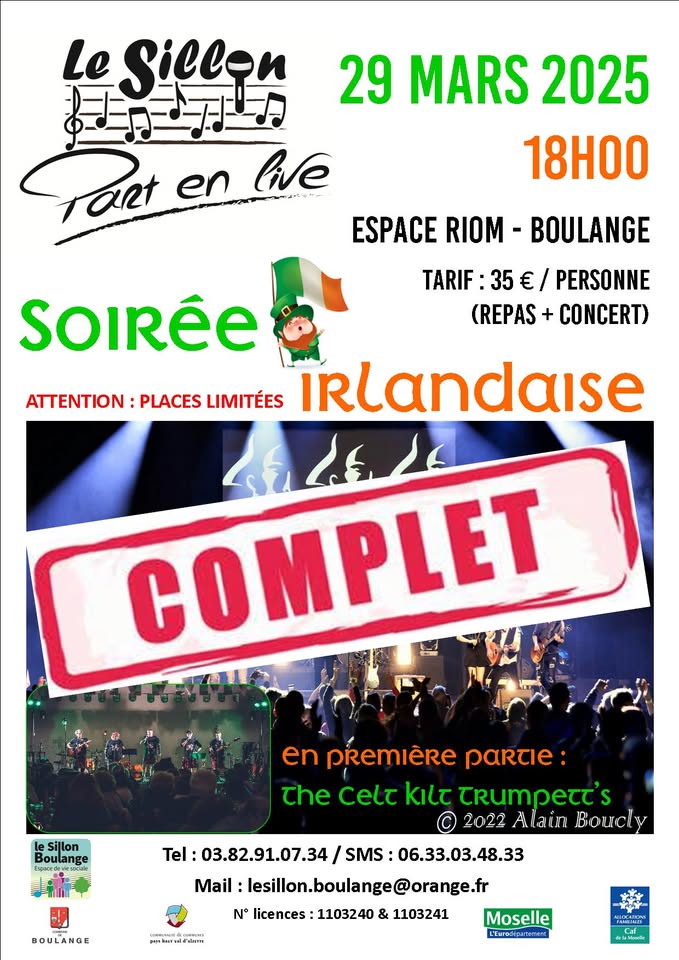 Le Sillon goes live 24/25: Irish Night