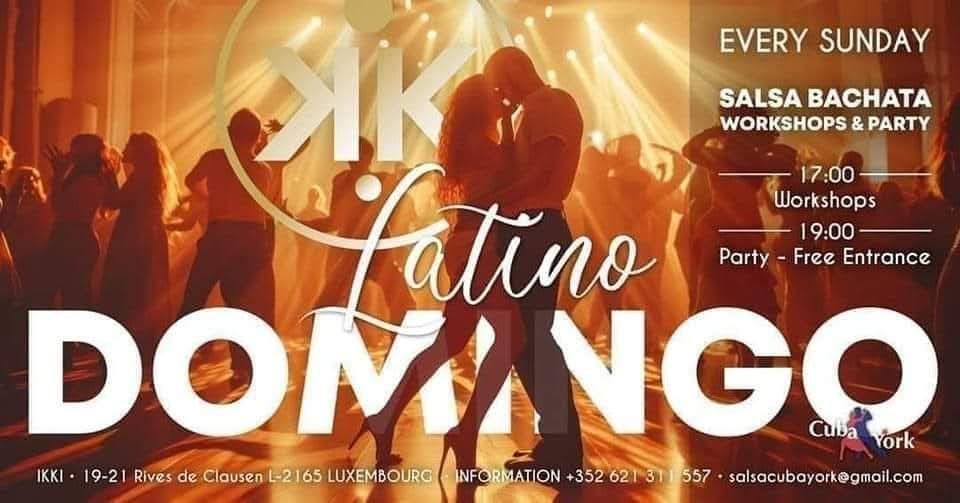 Domingo Latino : Soirée BS(K)  + 3 Ateliers (Salsa/Bachata/Salsa Cuban