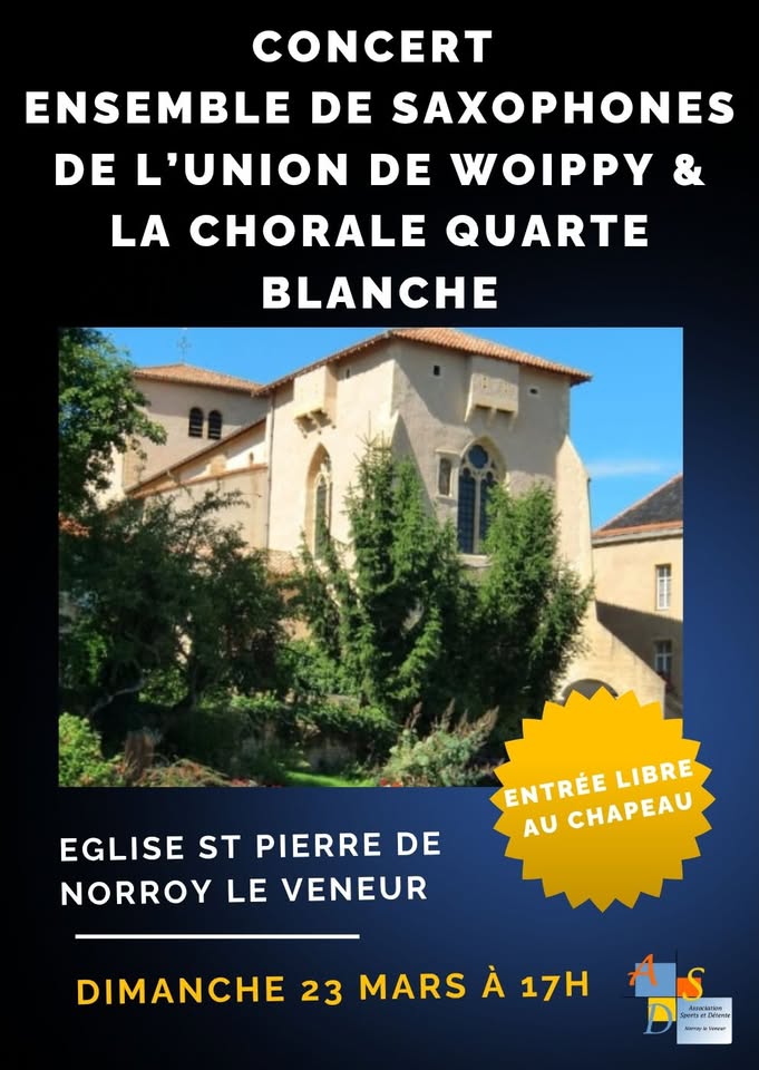 Concert Ensemble de saxophones de l'union de Woippy et Quarte Blanche
