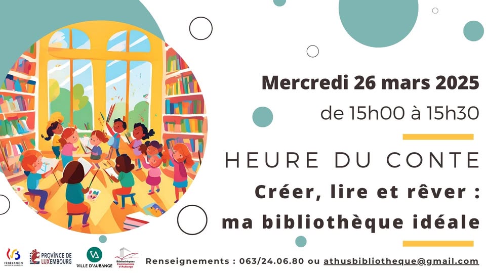 Storytelling hour at the Athus Library | Create, read, and dream: my ideal library