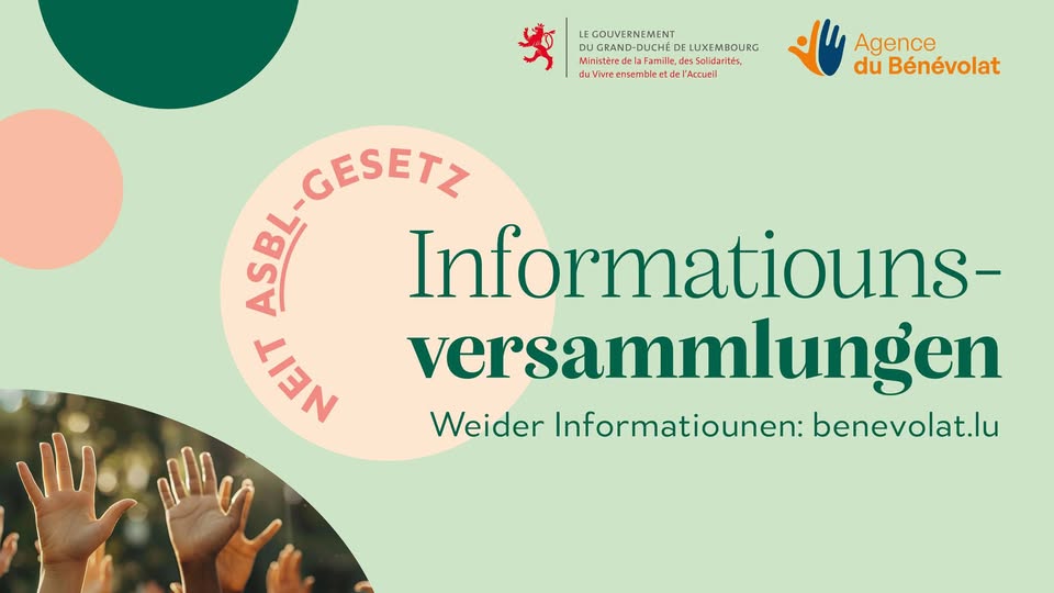 Information Session on the New ASBL Law | Cultural Center 'Al Schmelz' in Steinfort