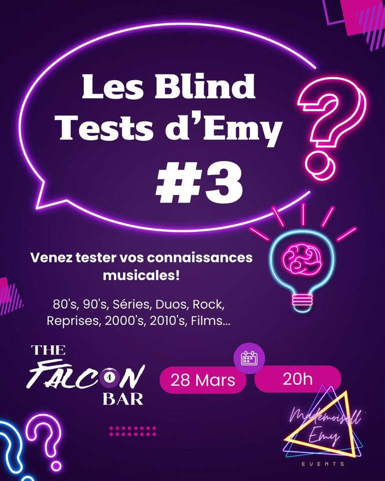Blind-test #3 at Falcon Bar