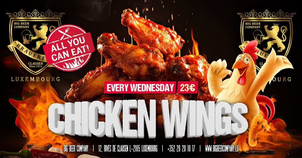 À volonté • Chicken Wings • Big Beer Company
