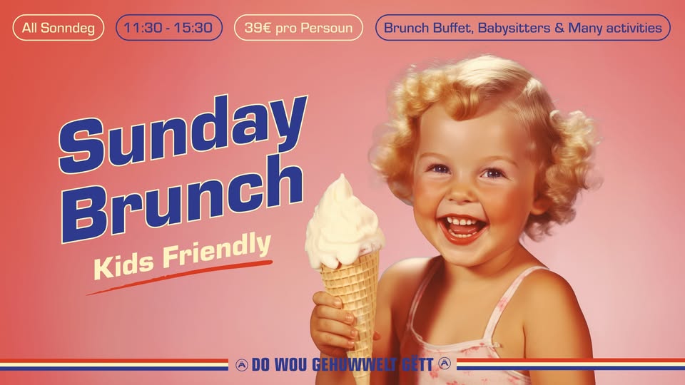 Brunch buffet & children's area