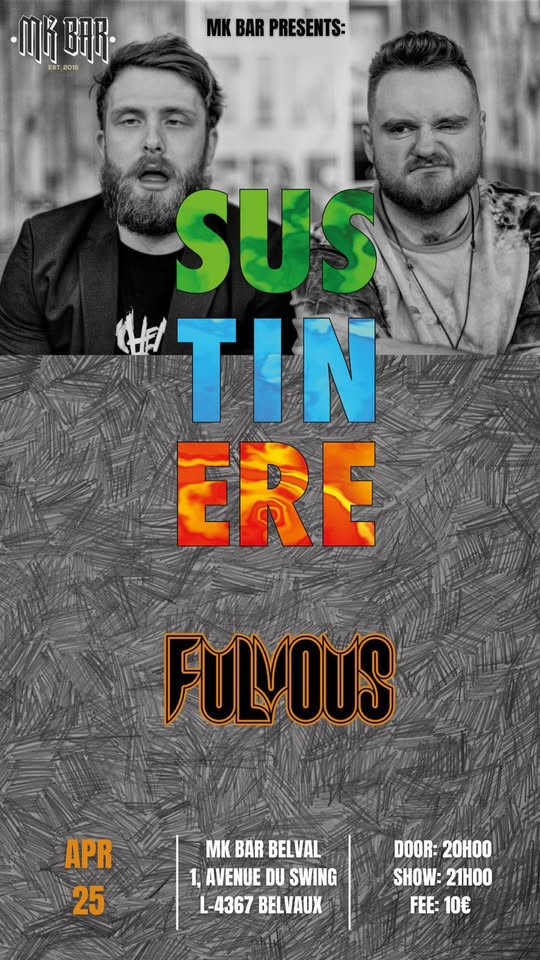 Sustinere - Fulvous - Spectacle de Musique Live