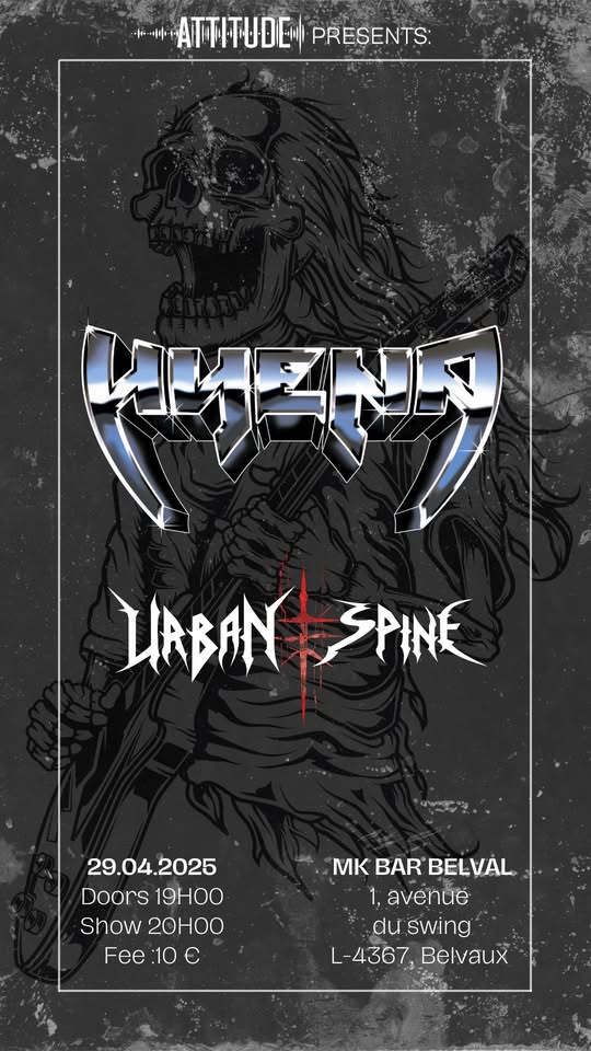 Hyena - Urban Spine - Spectacle en Direct de Heavy Metal
