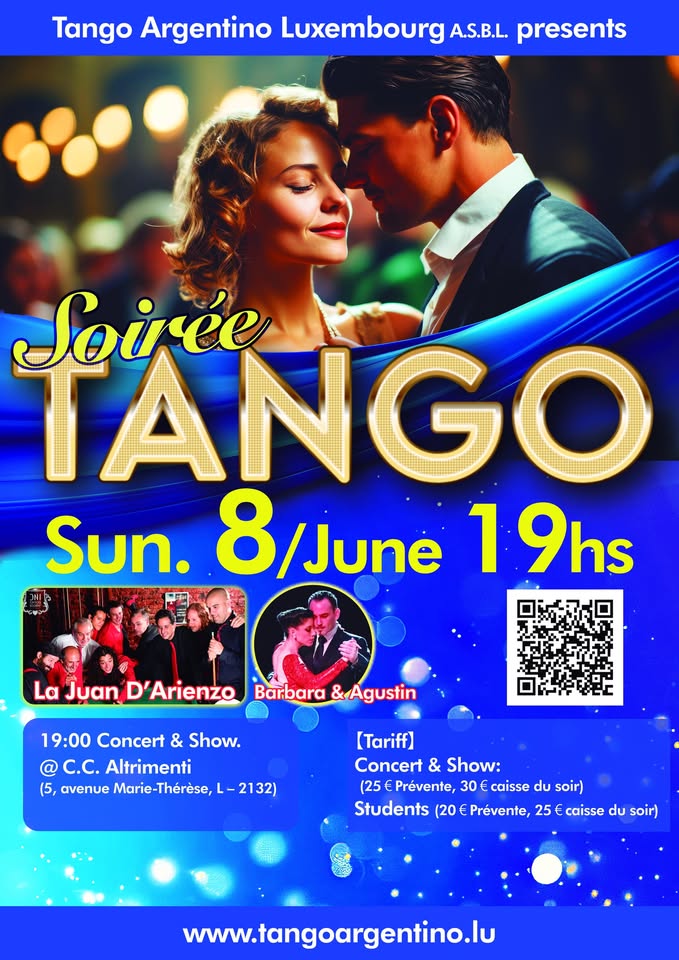 Tango Concert by orchestra La Juan D'Arienzo, Barbara & Agustin.