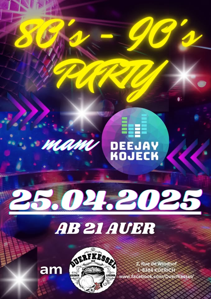 Fête 80/90