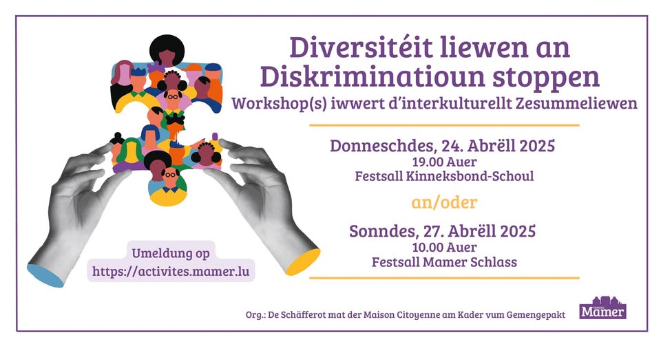 Foster diversity and stand against discrimination