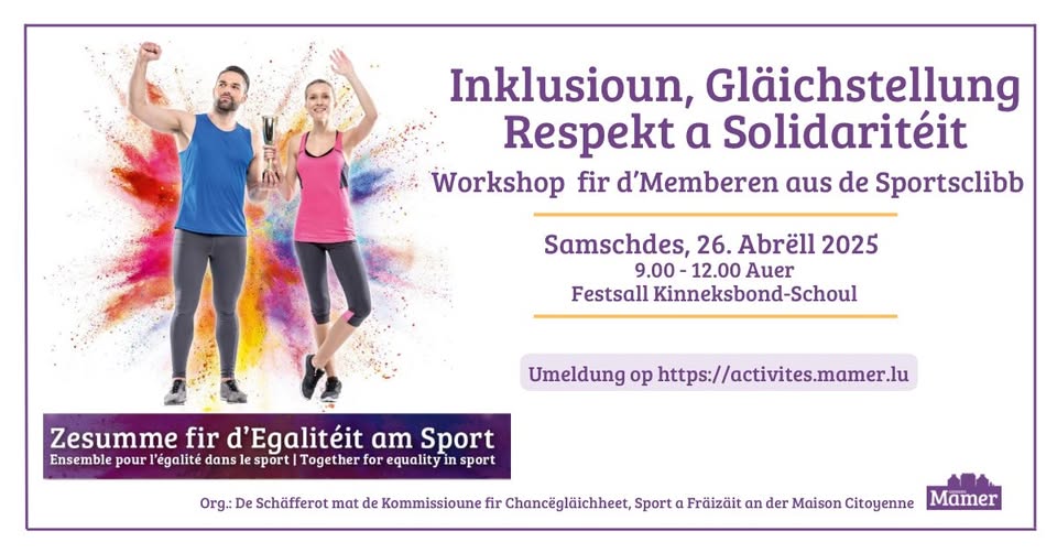 Workshop “Together for Equality in Sports”