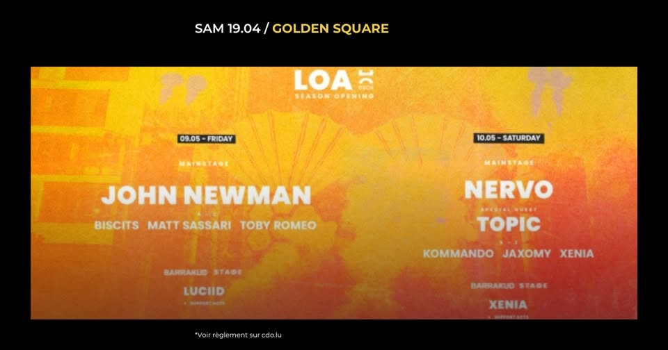 DJ Set exclusif à Cloche d’Or pour fêter le retour du LOA !