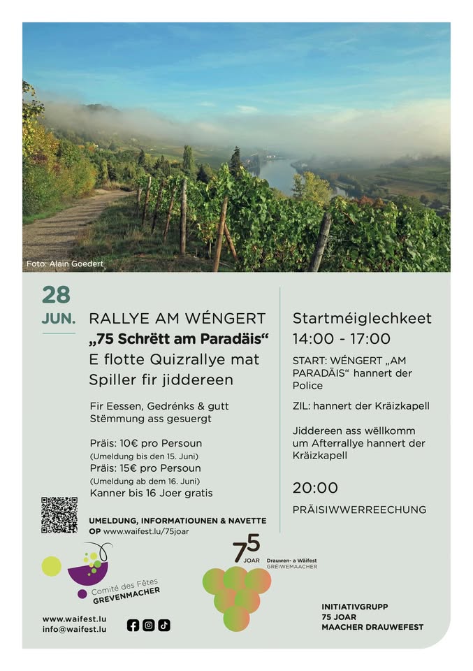 Rally at Wéngert '75 Steps in Paradise'