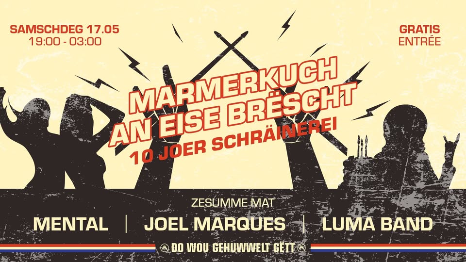 Marmerkuch an Eise Brëscht - 10 Years Carpenter's Workshop