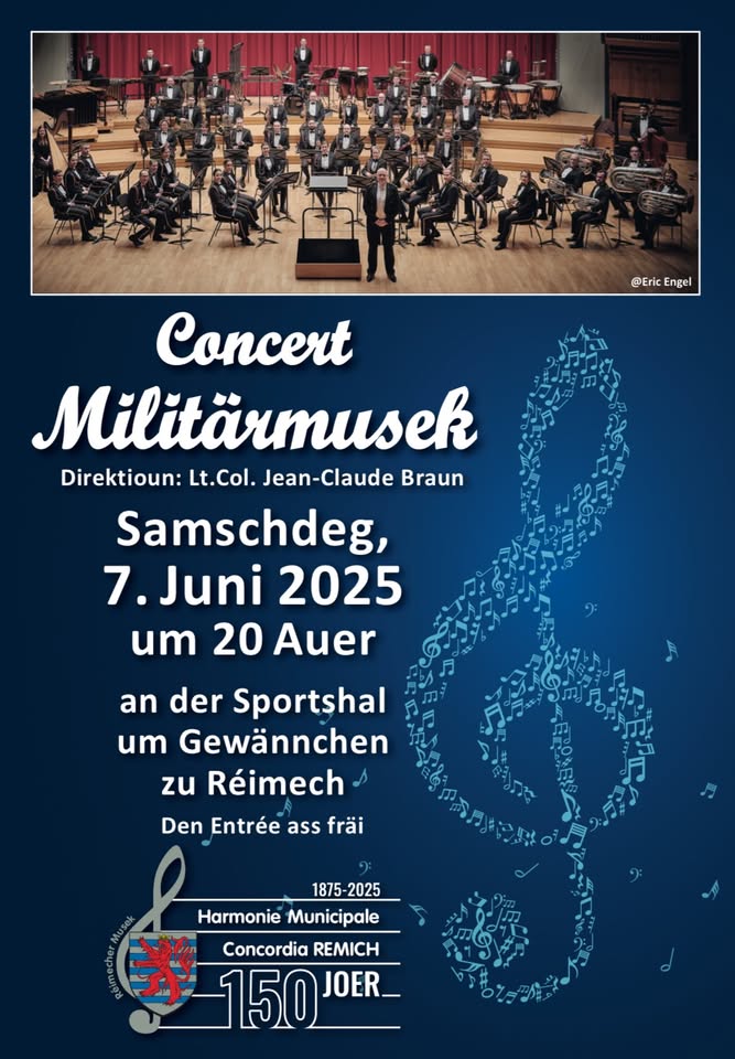 150th Anniversary Concert of HM Concordia Remich