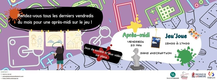 Vendredi, je(u) joue à la bibliothèque d'Athus