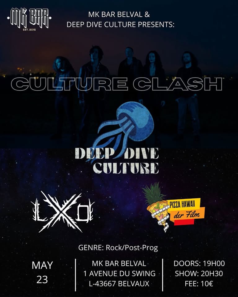 Culture Clash: DEEP DIVE CULTURE + LXO + PIZZA HAWAI DER FILM